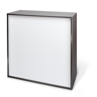 FILTRO DE AIRE HEPA  MARCO CHAPA ACERO GALVANIZADO (CON JUNTA A UN LADO Y SIN PROTECCIÓN) ,PLIEGUE DE 200 MM FIBRA DE VÍDRIO H11 
