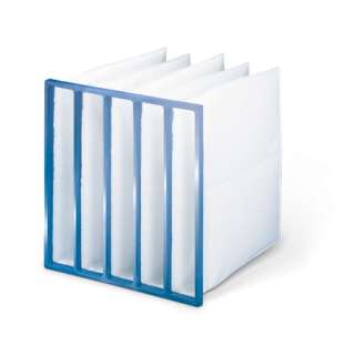 FILTRO DE AIRE 6 BOLSAS MARCO POLIURETANO F7 FIBRAS DE POLIÉOLEFINAS.